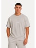 SMILODOX Oversized T-Shirt Varendo in Hellgrau