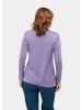 GOLDNER Unkomplizierter Stehbundpullover in flieder