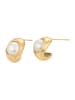 gaya Women Earrings in Gold White
