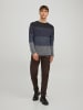 Jack & Jones Rundhals Strickpullover Langarm Sweater aus Baumwolle JJEHILL in Blau