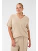 KAFFE curve T-Shirt kurzarm KCannia Loose fit in Feather Gray