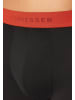 Schiesser Retro Short / Pant 95/5 Cotton in Schwarz / rot