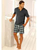 H.I.S Pyjama in grau-grün