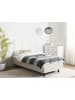 Beliani Einzelbett DUKE in Beige/Schwarz - (W) 90 x (H) 37 x (L) 200 cm