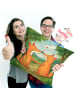 Mr. & Mrs. Panda Dekokissen Füchse Liebe Design ohne Spruch in Weiß