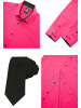 Rusty Neal Hemd mit Krawatte in Pink