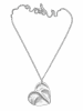 collezione alessandro Lange Kette " Cuore " in altsilber