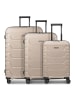 Smartbox Edition 01 4 Rollen Kofferset 3-teilig mit Dehnfalte in beige