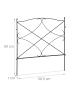 relaxdays 6-tlg. Beetzaun in Schwarz
