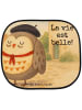 Mr. & Mrs. Panda Sonnenschutz Eule Frankreich Design mit Spruch in Weiß