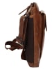 SPIKES & SPARROW Umhängetasche echt Leder in cognac
