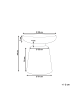 Beliani Beistelltisch TOFET in Grün - (W) 39 x (H) 44 x (L) 39 cm