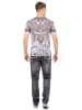 Cipo & Baxx Cipo & Baxx Slim Fit T-Shirt Herren  CT746 Grey S