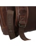 Greenburry Rugged Business-Rucksack Leder 39 cm Laptopfach in brown