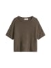 Marc O'Polo Kurzarm-Pullover oversize in Chalky Brown
