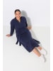 Ulla Popken Strickkleid in marine