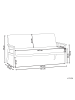 Beliani 3-Sitzer Sofa ESRUM in Beige/Braun - (W) 151 x (H) 79 x (L) 72 cm