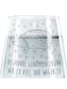 Mr. & Mrs. Panda Trinkglas Igel Herzen mit Spruch in Transparent