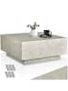 tectake Beistelltisch Inkl. Bodenschoner, Belastbarkeit 45 kg, 80 x 80 x 35 cm