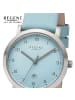 Regent Armbanduhr-Analog hellblau klein (ca. 30mm) Regent Lederarmband