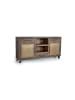 Giner y Colomer Sideboard aus recyceltem Holz und Metall in Brown