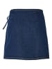 Pieces Wickelrock in Medium Blue Denim