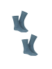 Hudson Socken Only 2-Pack druckfreier Bund in Marine