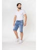 Nina Carter Shorts Denim Regular Fit Bleached Jeansshorts in Hellblau