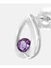 Diamant L'éternel Ohrstecker aus 375 Weißgold mit Amethyst