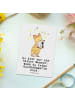 Mr. & Mrs. Panda Postkarte Opernsängerin Herz mit Spruch in Weiß