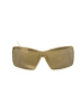 Frankie Morello Gold Metallic Faser Damen Sonnenbrille