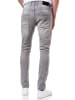 Rusty Neal Jeans Hose "MELVIN" Slim Fit Cotton-Stretch in Light Grey - 3