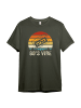 PAULGOS Herren T-Shirt, Retro 80´s vibes in Olive