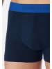 Schiesser Retro Short / Pant 95/5 Cotton in Dunkelblau / orange / beige