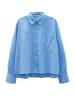 Someday Knopfleiste Langarmshirt für Damen in blau