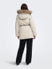 JDY Langer Parka in Silver Lining