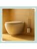 relaxdays Toilettenbürste in Silber - (B)9 x (H)40,5 x (T)10 cm