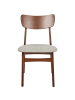 Beliani 2er-Set Esszimmerstuhl ANOKA in Beige/Braun