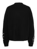 Pieces Strickpullover in Black