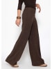 SASSYCLASSY Loungewear Hose mit geradem Bein in Braun