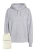 DreiMaster Maritim Kapuzenpullover + Shopping Bag - Set in Grau Melange