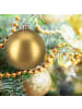 relaxdays 100 x Weihnachtskugeln Set in Gold