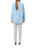 comma Bluse langarm in Blau
