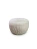 relaxdays Pouf in Beige - (H)25 x Ø 35 cm