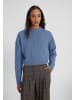 Style Republic Oversized Kurzer Halbrollkragen Kaschmir-Woll-Gemisch in Blue Melange