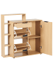 Beliani Schuhschrank MIRANI in Braun - (W) 98 x (H) 100 x (L) 29 cm