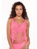 Linga Dore COVER-UPS Gestrickten Top BEACH in Hot pink