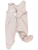 TupTam Baby Mädchen Strampler mit Fuß 3er Pack in beige/weiß