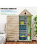Outsunny Gartenschrank,80cm x 49cm x 170cm,natur
