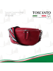Toscanto Leder Gürteltasche Toscanto Tasche rot, mehrfarbig ca. 25cm